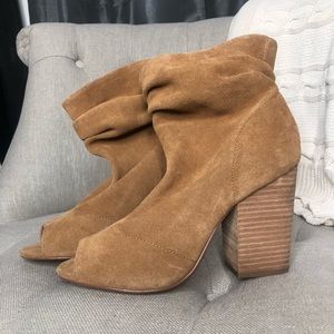 Slouchy Open Toe Booties